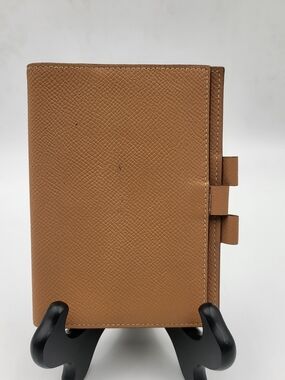 HERMES Bearn Epsom Leather Couverture Passport/Agenda, Authentic..